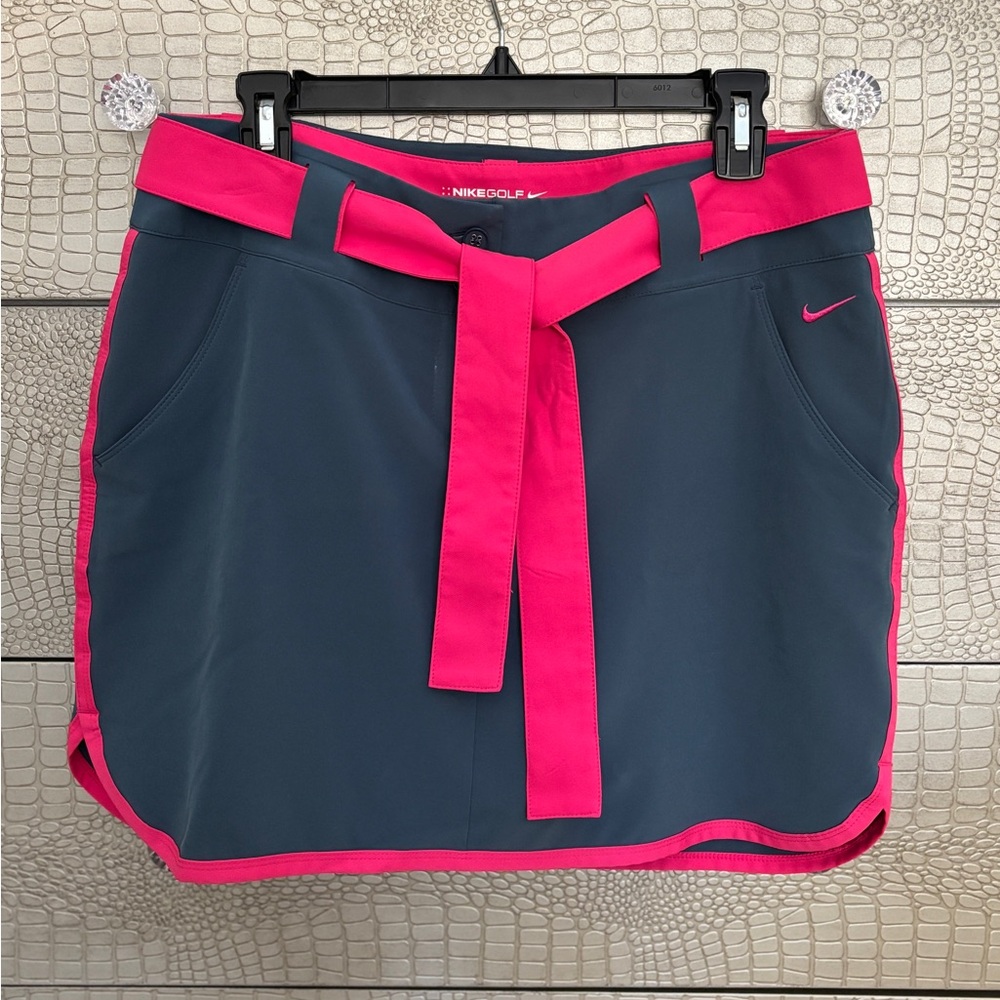 NIKE Golf Tour Performance Dri-Fit Convert 3 in 1 Skirt Short Skort Gray Pink 8 - Picture 2 of 10